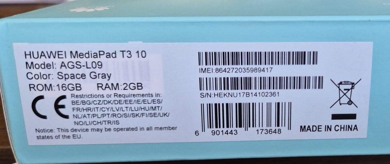 Huawei Mediapad T3 10