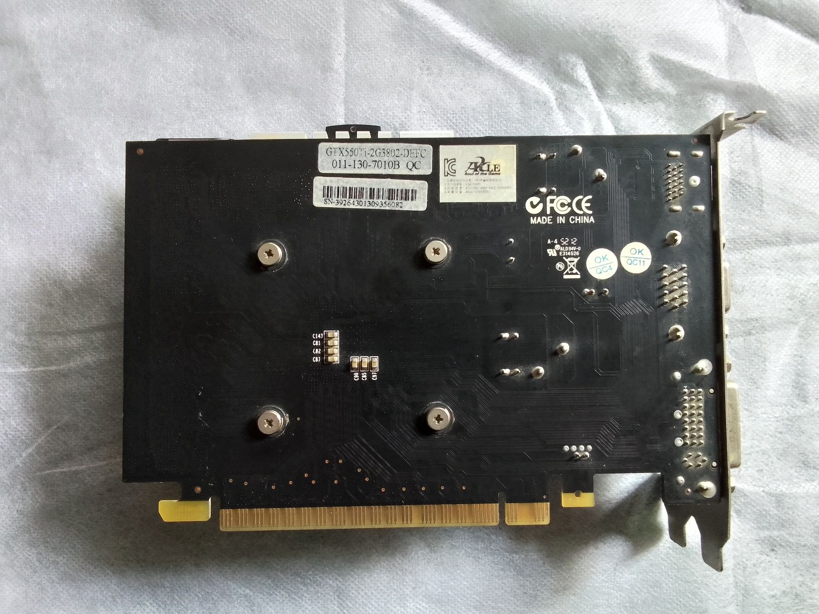 Видеокарта NVIDIA PCI-Ex NVidia GeFORCE GTX 550 Ti 2GB GDDR3 128 BIT