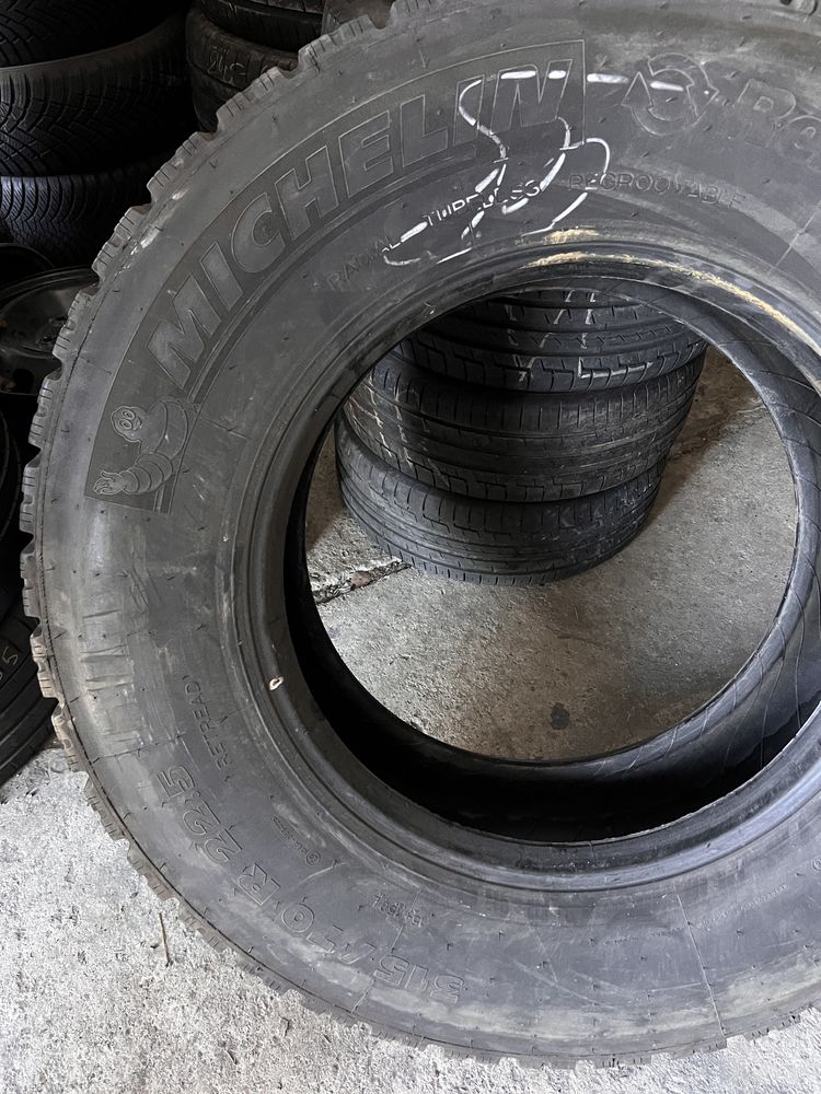 4 anvelope camion 315/70/22.5 , Michelin , 8.3 mm