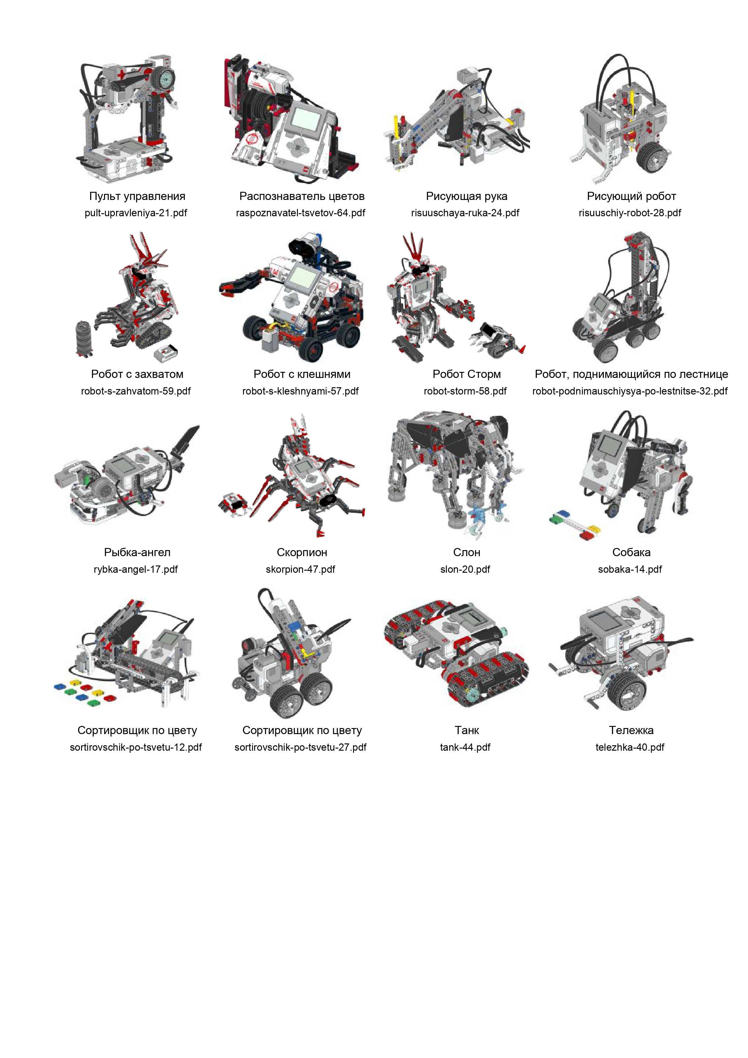 Lego wedo 2.0 600шт и EV3 mindstorms 140шт инструкции