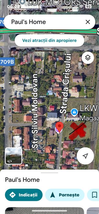 Teren intravilan 1632 cu front stradal 30 metri