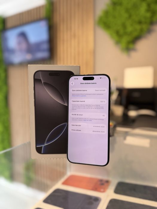 **ATS GSM**iPhone 16 Pro Max 256Gb / Baterie100%/Fact+Gar