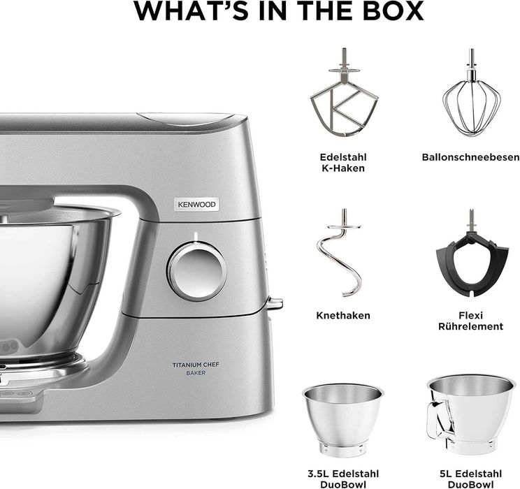 Планетарен Миксер Кухненски Робот Kenwood KVC85.004SI Chef Titanium