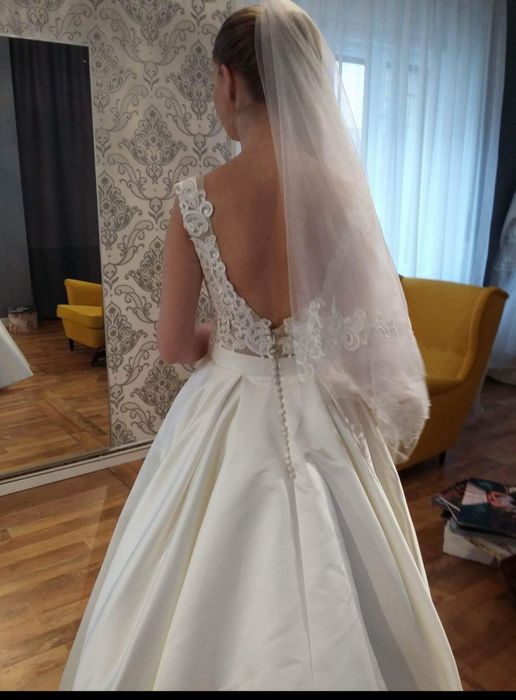 Rochie de mireasa cu buzunare Crystal Design