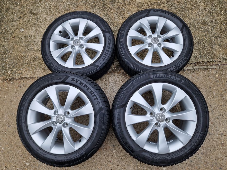 Jante Opel Corsa 4x100 anvelope iarna 195 55 16