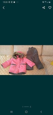 Зимняя куртку с комбинезоном продам