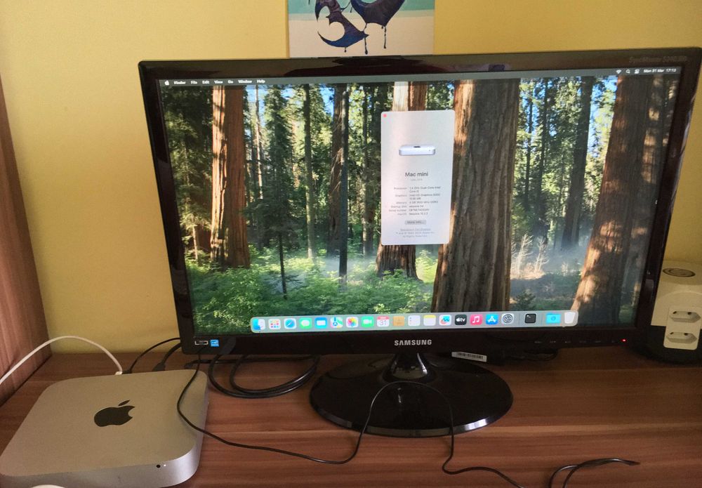 mac mini 2014, intel core i5, ssd 512 gb, macos sequoia