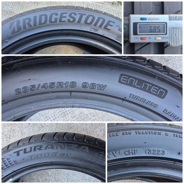 O bucată 235/45 R18 vară - una Bridgestone