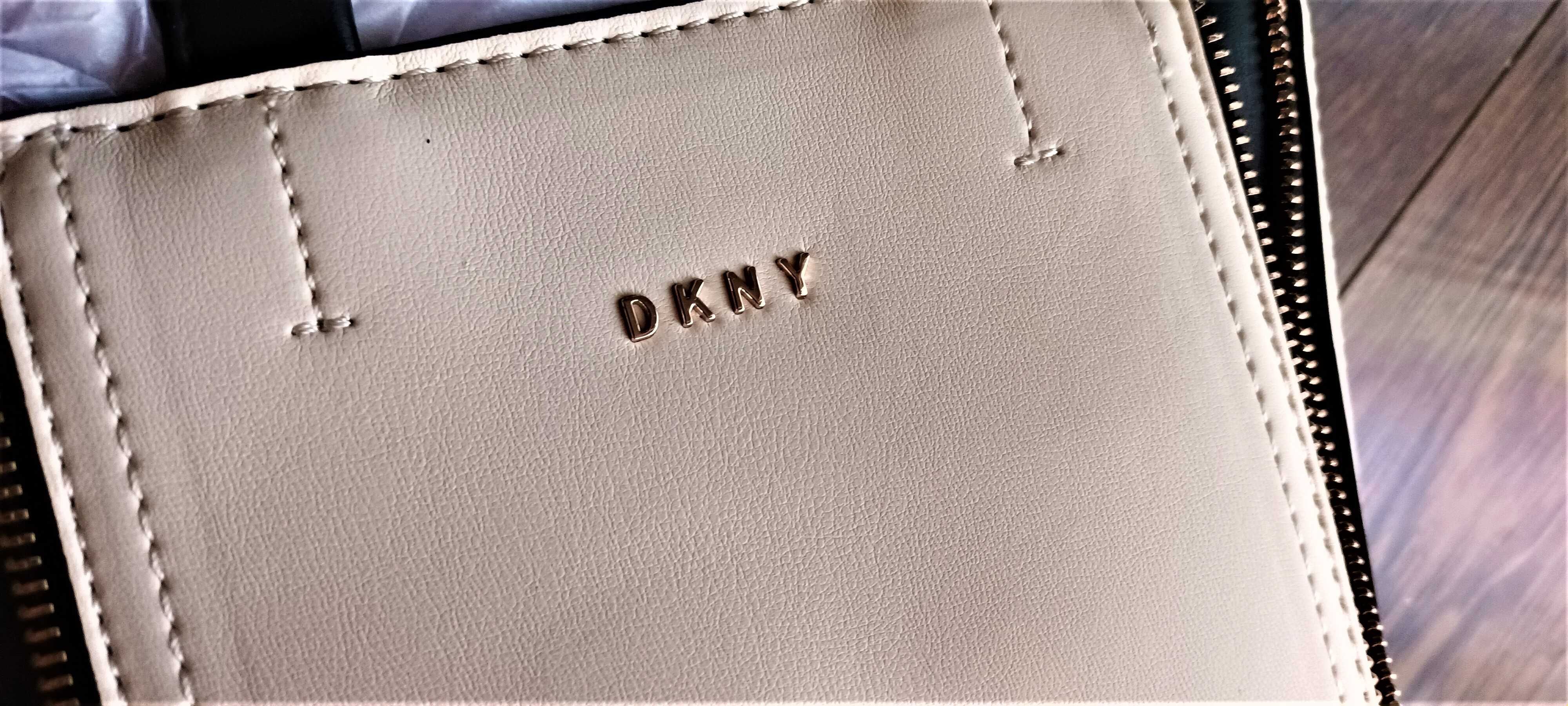 Donna Karan DKNY poseta ivory, piele ecologica, fashion