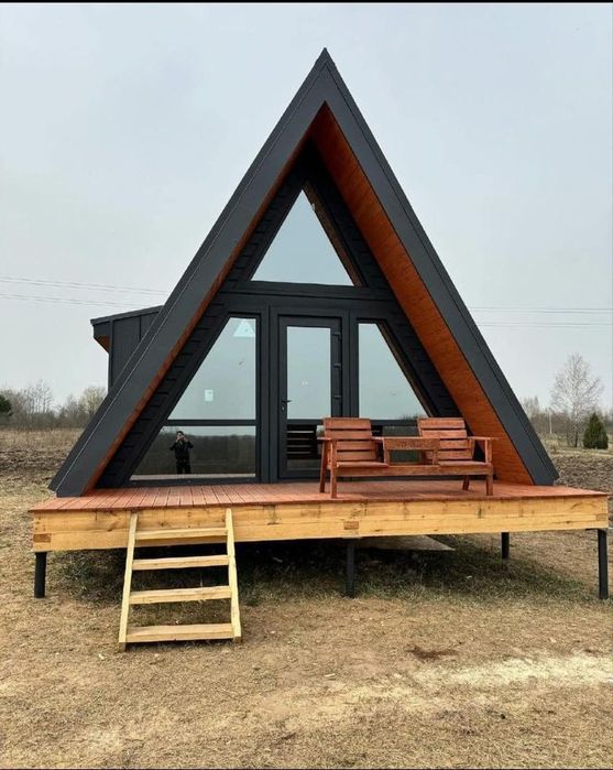 Construim  cabane tip A-frame  la cheie ori ce model și dimensiune dor