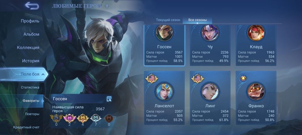 Продаю Аккаунт MLBB