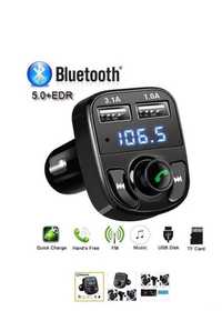 Modulator Fm Bluetooth Auto Incarcator Auto 2Usb CarKit HandsFree