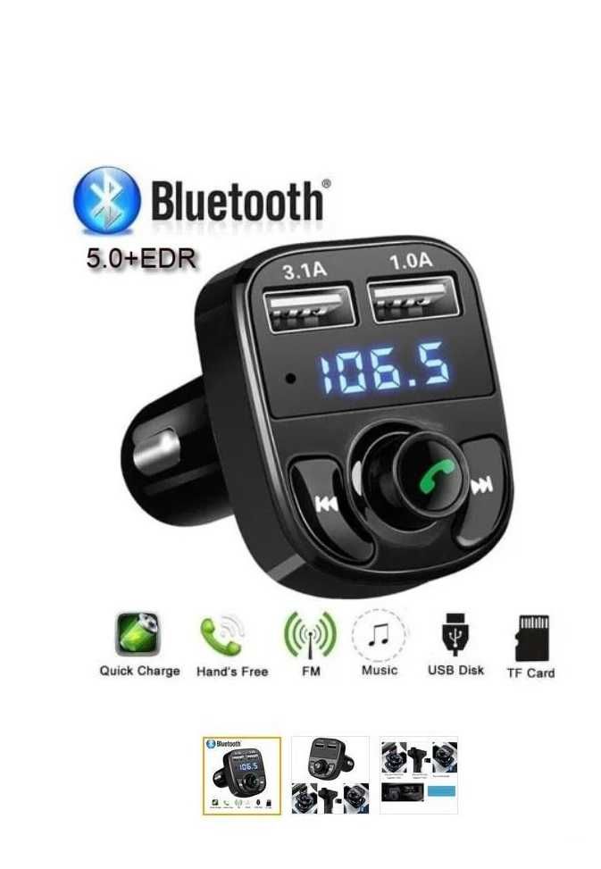 Modulator Fm Bluetooth Auto Incarcator Auto 2Usb CarKit HandsFree