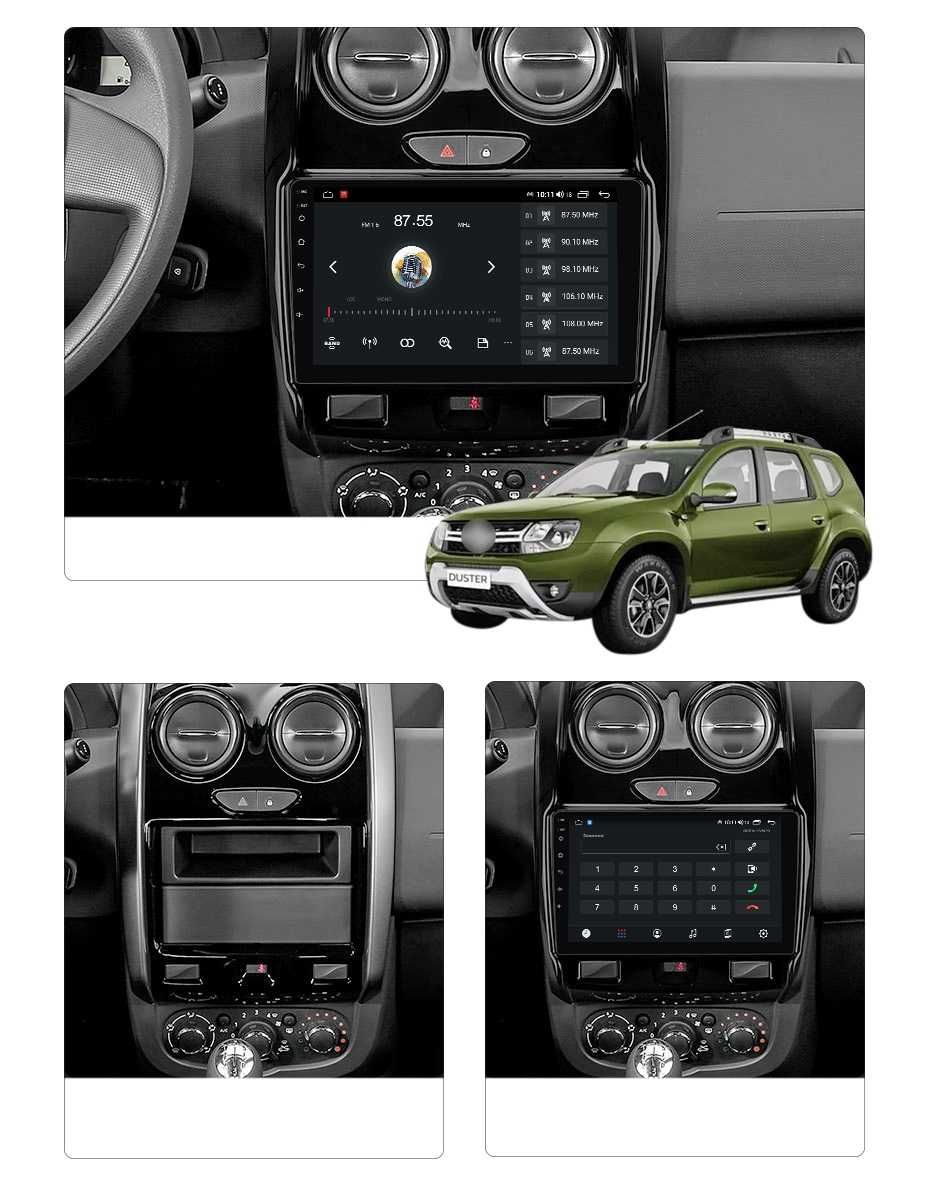 Navigatie Dacia Duster din 2012 - 2019 , Garantie 2GB 4GB 8GB RAM