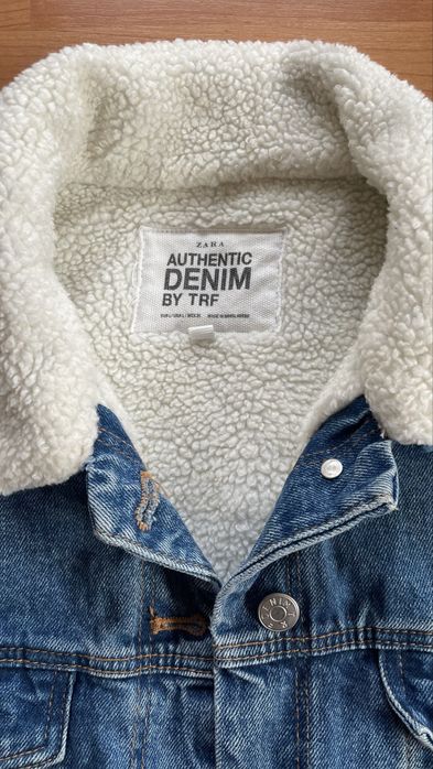 Дънково яке с каракул Zara