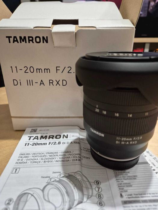 Tamron 11-20 mm, F/2,8 montura Fuji X, garanție aprilie 2027