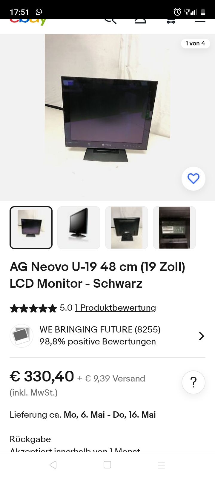 Vând monitor neovo