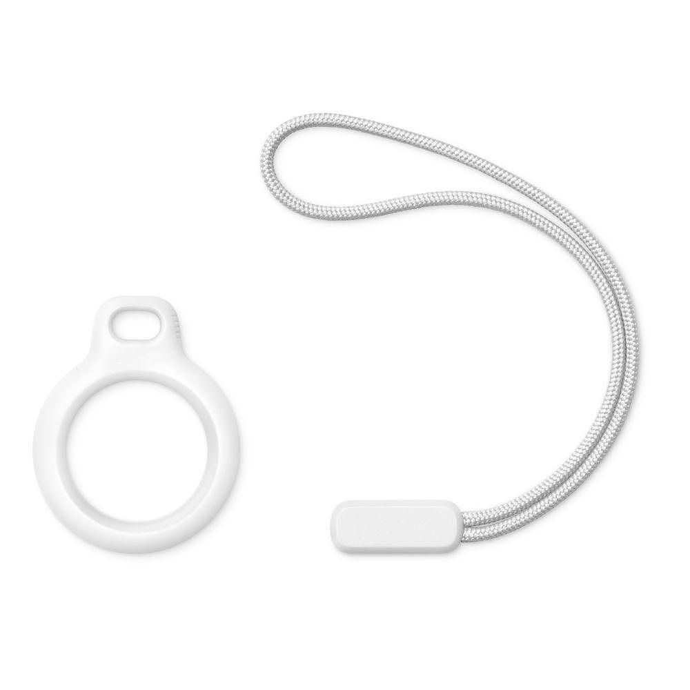 Кейс tech protect rough chain за apple airtag - white