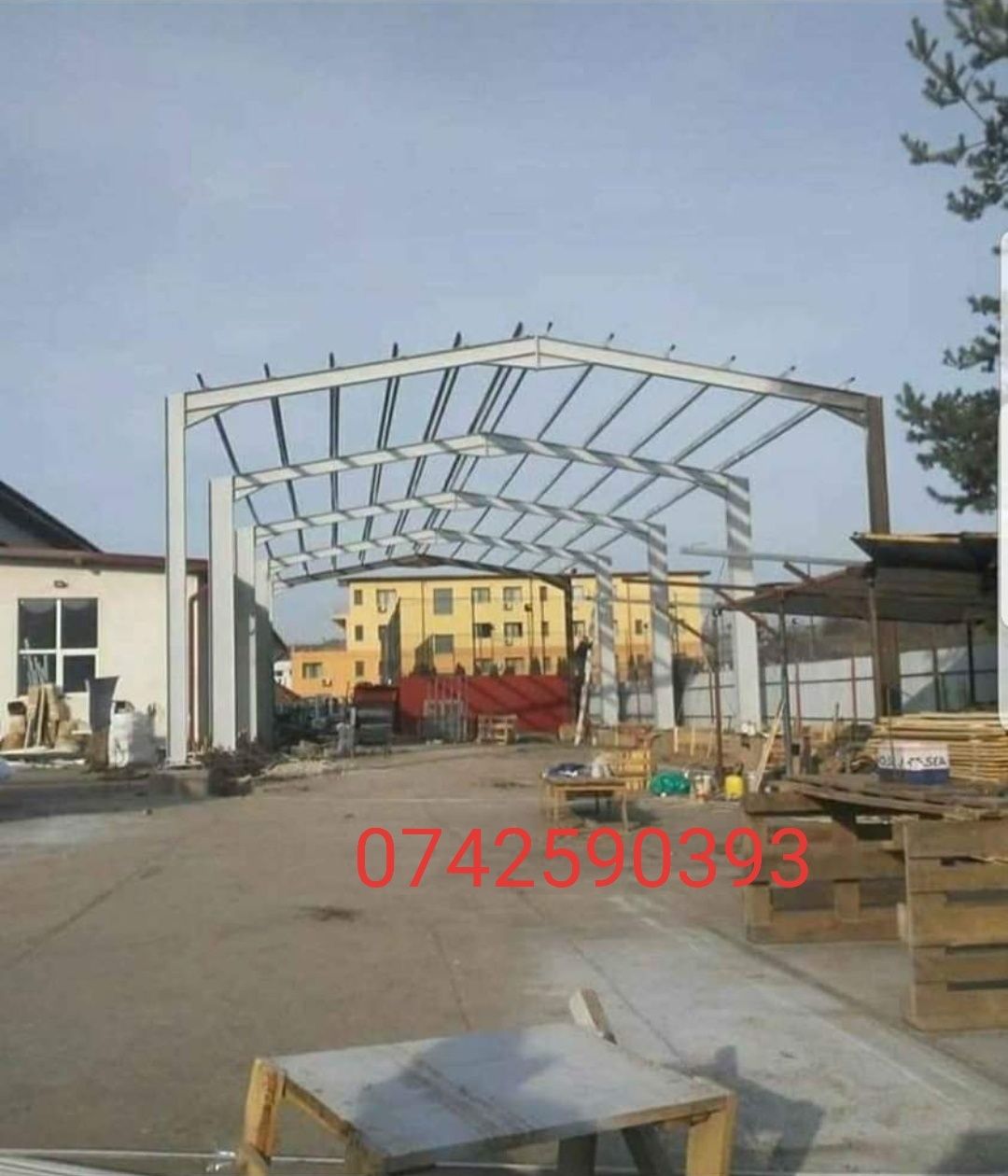 Vând structură hale metalice 12x30h4,5
