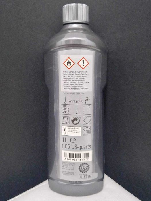 Оригинална Зимна течност за чистачки Audi и Mercedes