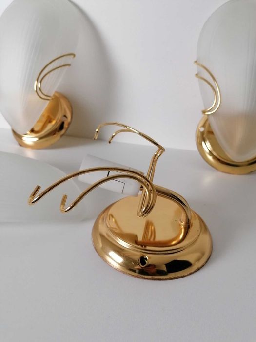 3 Aplice Art Deco, Hollywood Regency, sticla de Murano, vintage