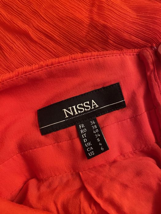 Rochie elegantă de ocazie NISSA, roșie, mărime 38 M