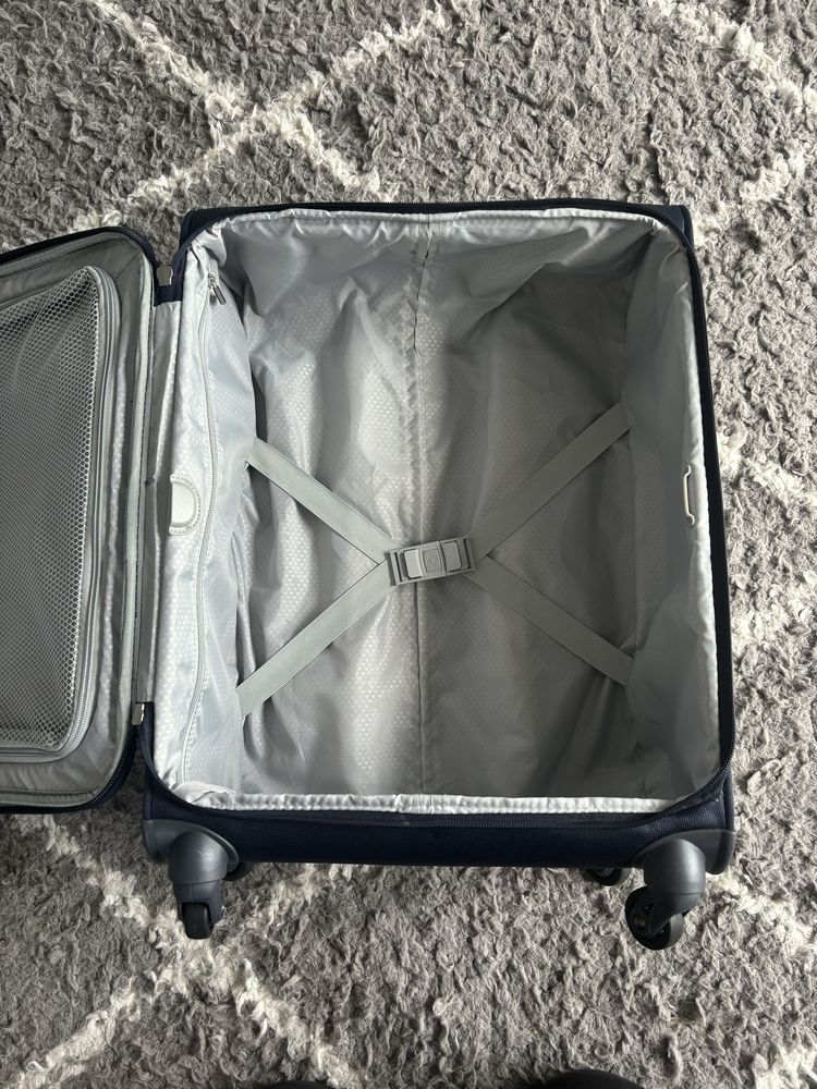 Troler Samsonite spinner, 55cm albastru