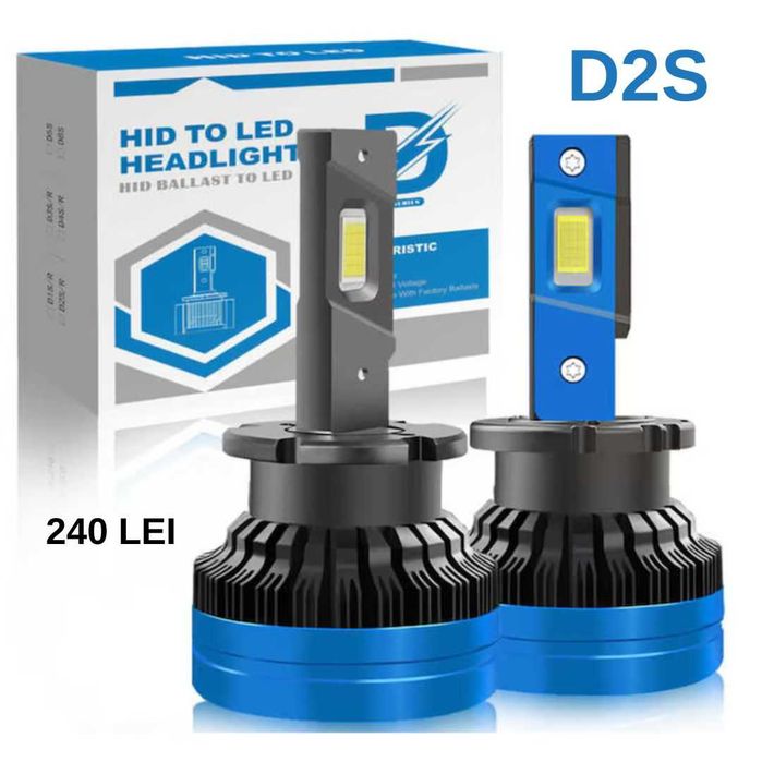Becuri led auto D1S/D2S/D3S conversie xenon LED, PLug&play, 21000LM