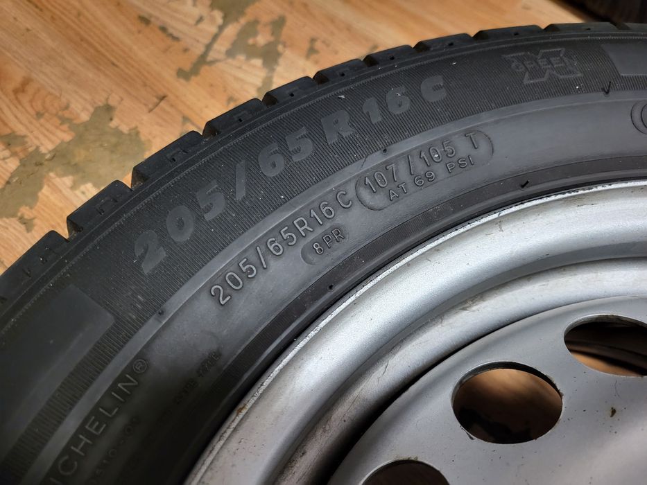 джанти 16" 5х120 Vw Transporter T5 T6 с гуми 205/65R16 C Michelin