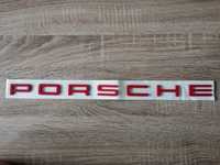 червен надпис Порше / Porsche