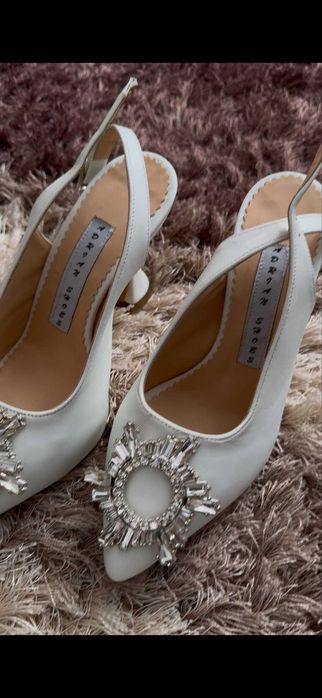 Pantofi albi, mireasă, noi, mărimea 36