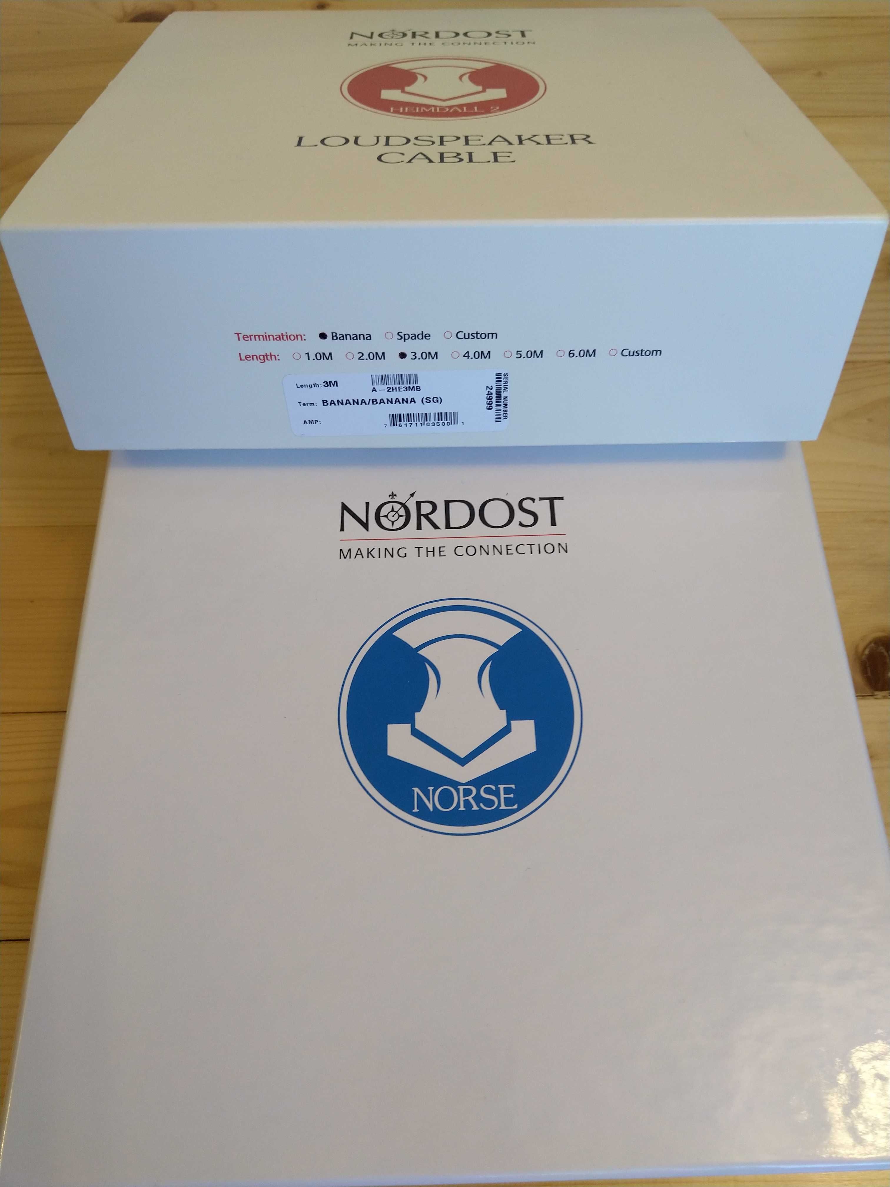 Nordost Heimdall 2 speaker cables 3m