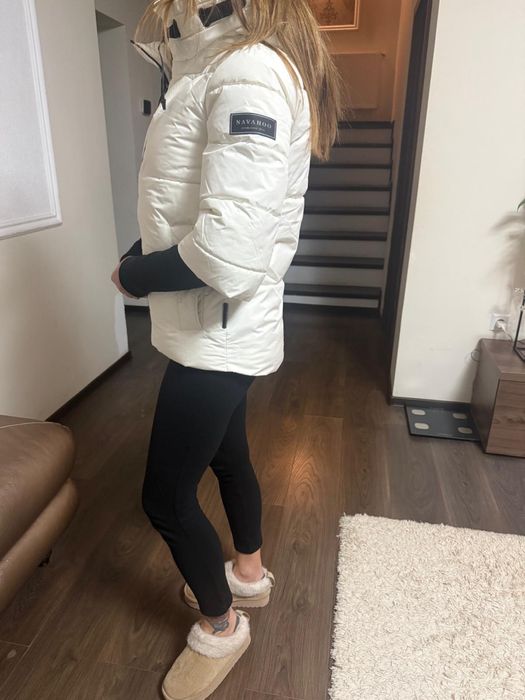 Geacă groasă de iarnă, matlasată, cu guler înalt