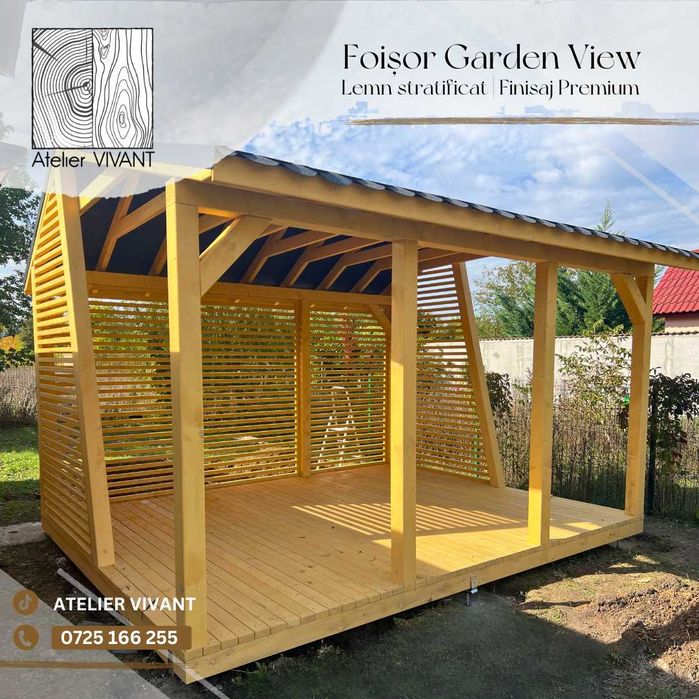 Foisor din lemn masiv si Stratificat