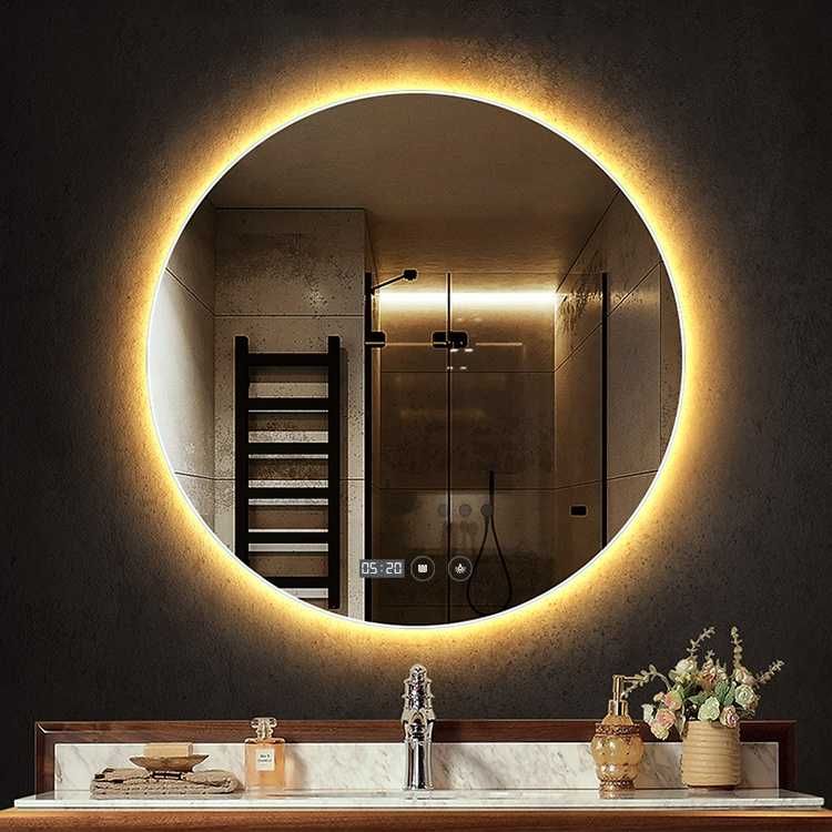 настенное зеркало с подсветкой. Зеркало в ванную комнату.