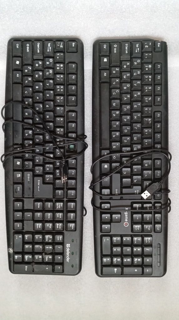 Клавиатура и мышь б/у, PS/2 и USB