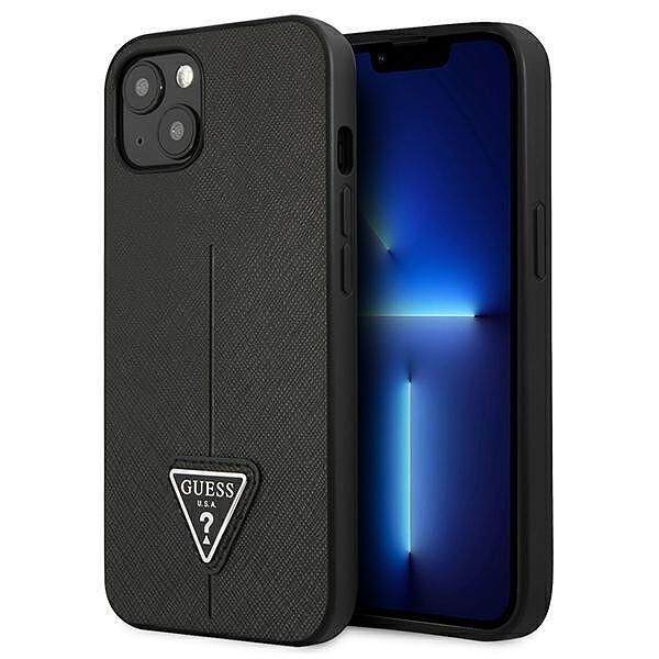 Guess hardcase saffianotriangle logo - дизайнерски кожен кейс за iphon