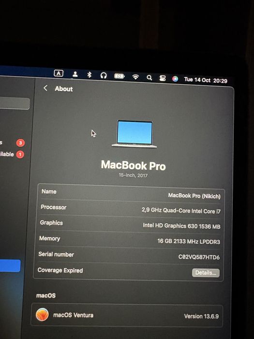 MacBook Pro 15inch 2017