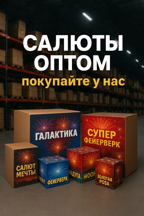 ОПТОВАЯ ПРОДАЖА САЛЮТОВ , низкие цены , огромный выбор пиротехники