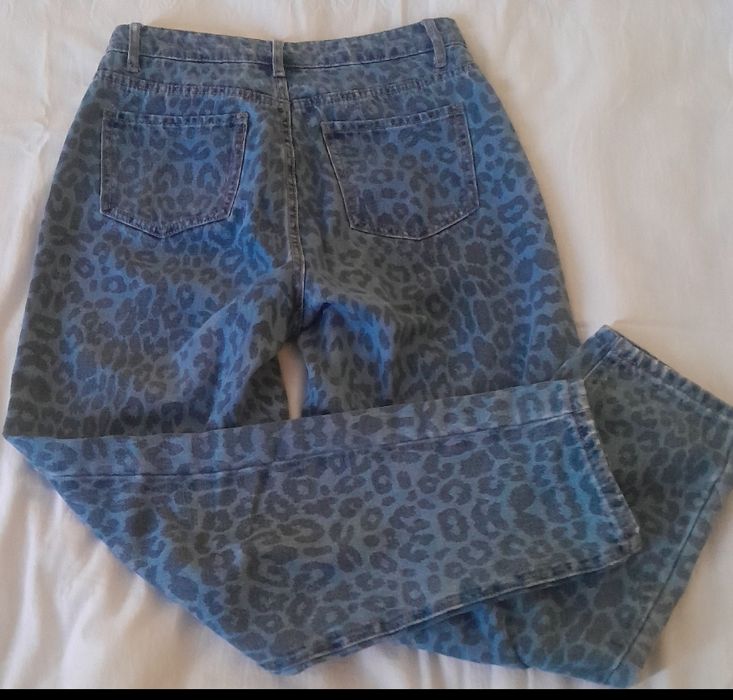 Дамски  дънки с тигрови шарки