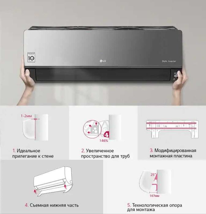 Кондиционер LG (12) Smart DUAL INVERTER Compressor Model : LG AC12BK