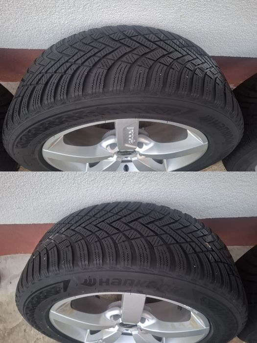 Jante aliaj cu anvelope hankook 225/55/17/vw,audi,Seat,skoda, Mercedes