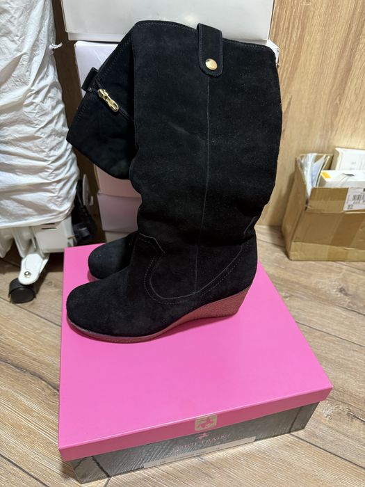 Сапоги замшевые CARLABEI, 38 размер