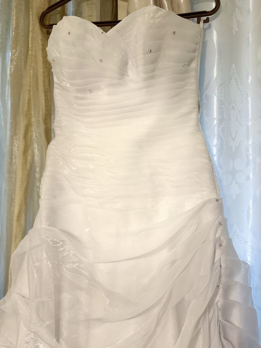 Rochie mireasa masura 38-40, organza, tulle, tafta