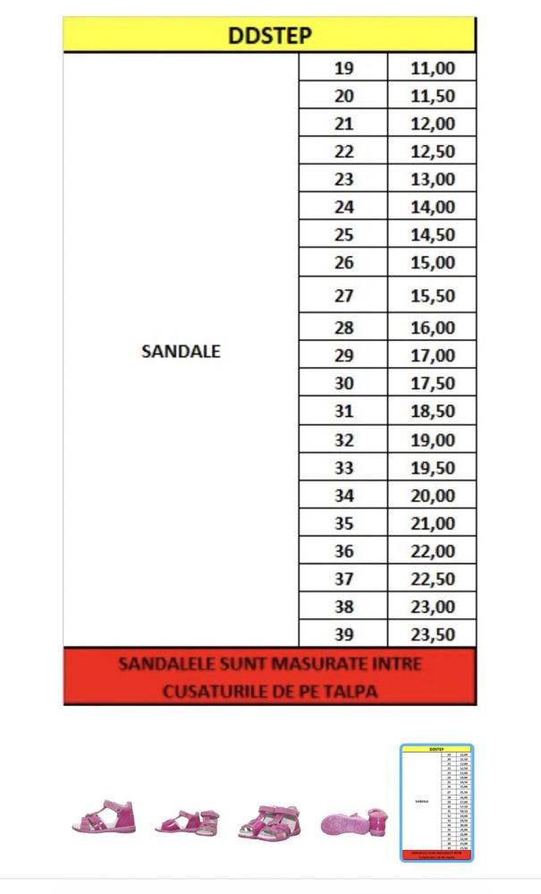 Sandale ddstep 28