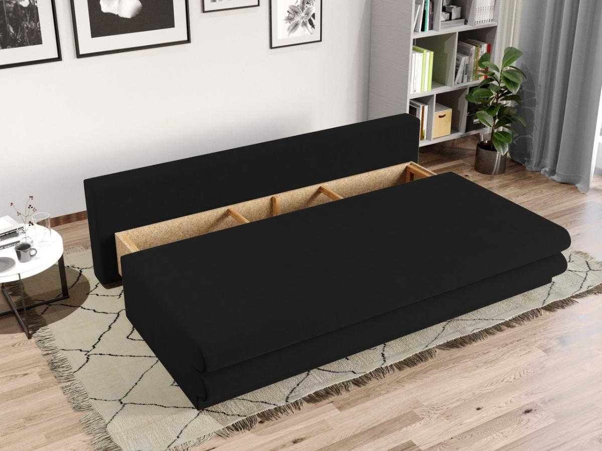 Canapea Extensibila Sensi Neagra - Transport Gratuit in 4-10 zile