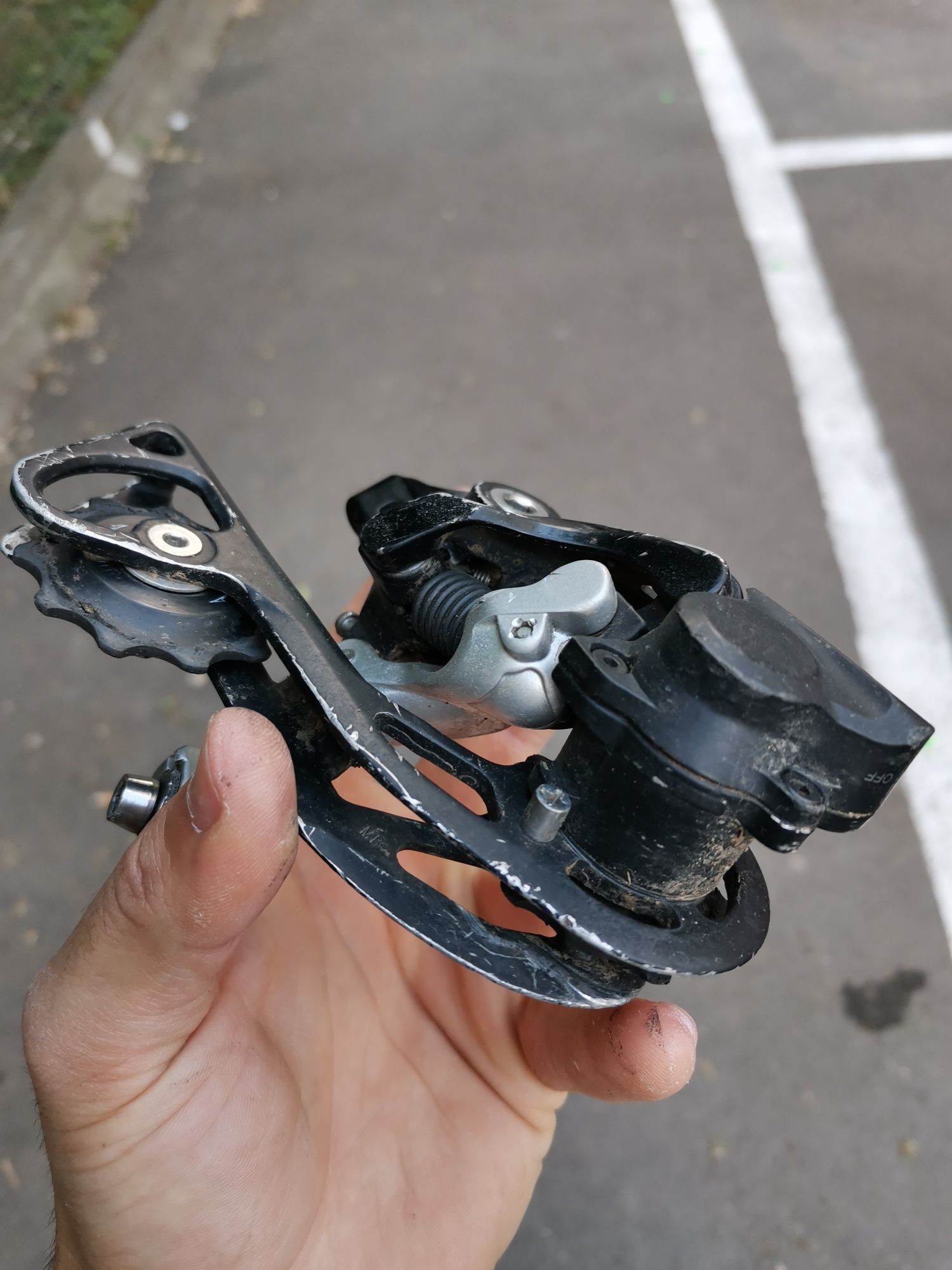 Set maneta+schimbător Shimano Deore Xt 9 viteze