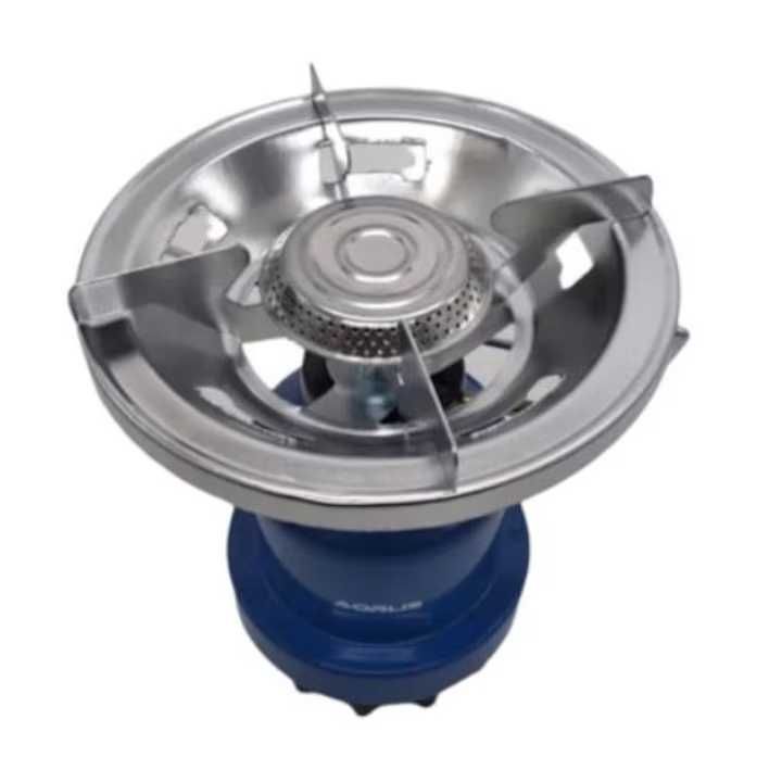 Plita pe gaz, un singur arzator, albastru, pentru camping