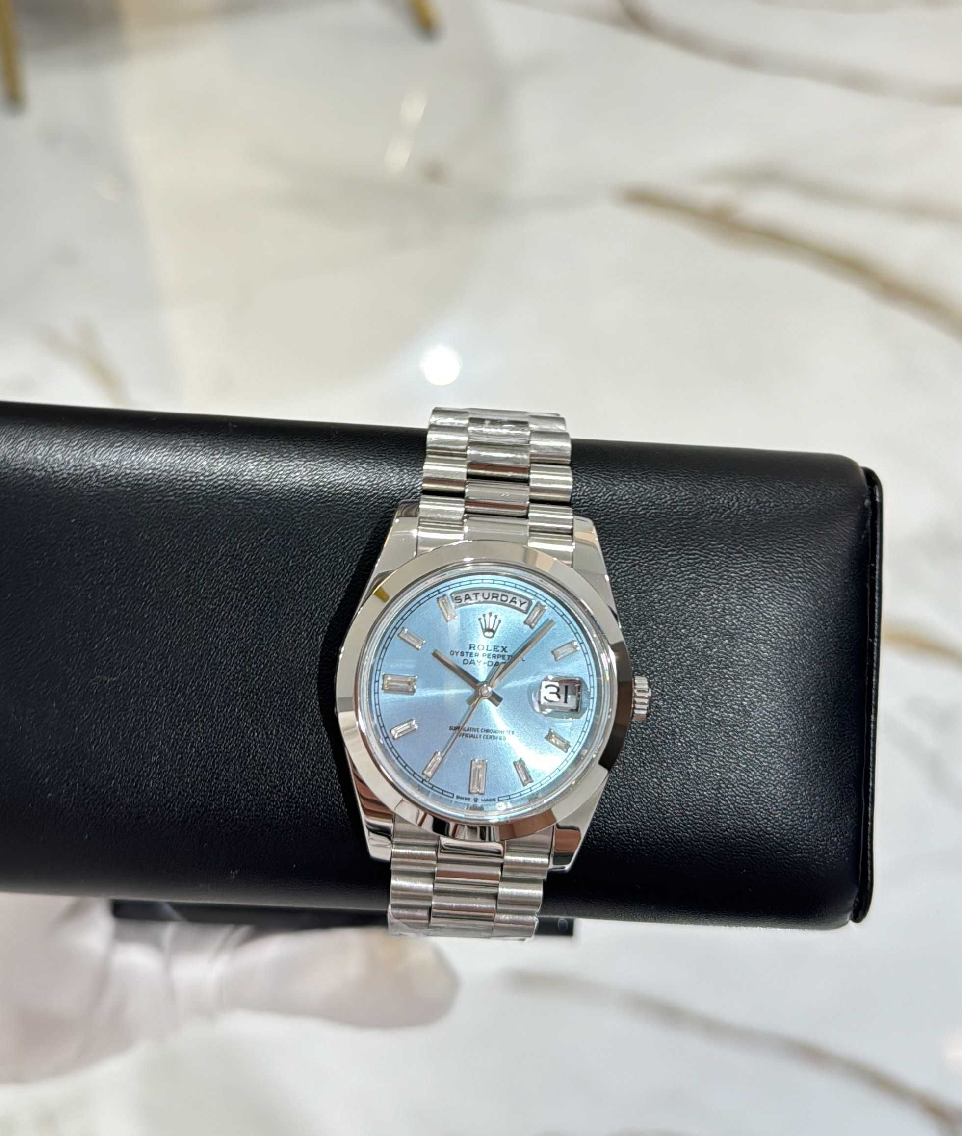 rolex day-date 40mm president blue
