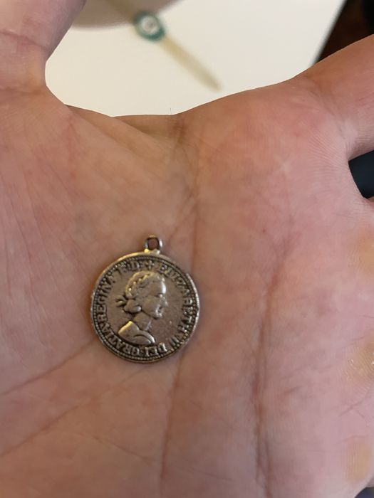 Pandantiv din moneda half penny